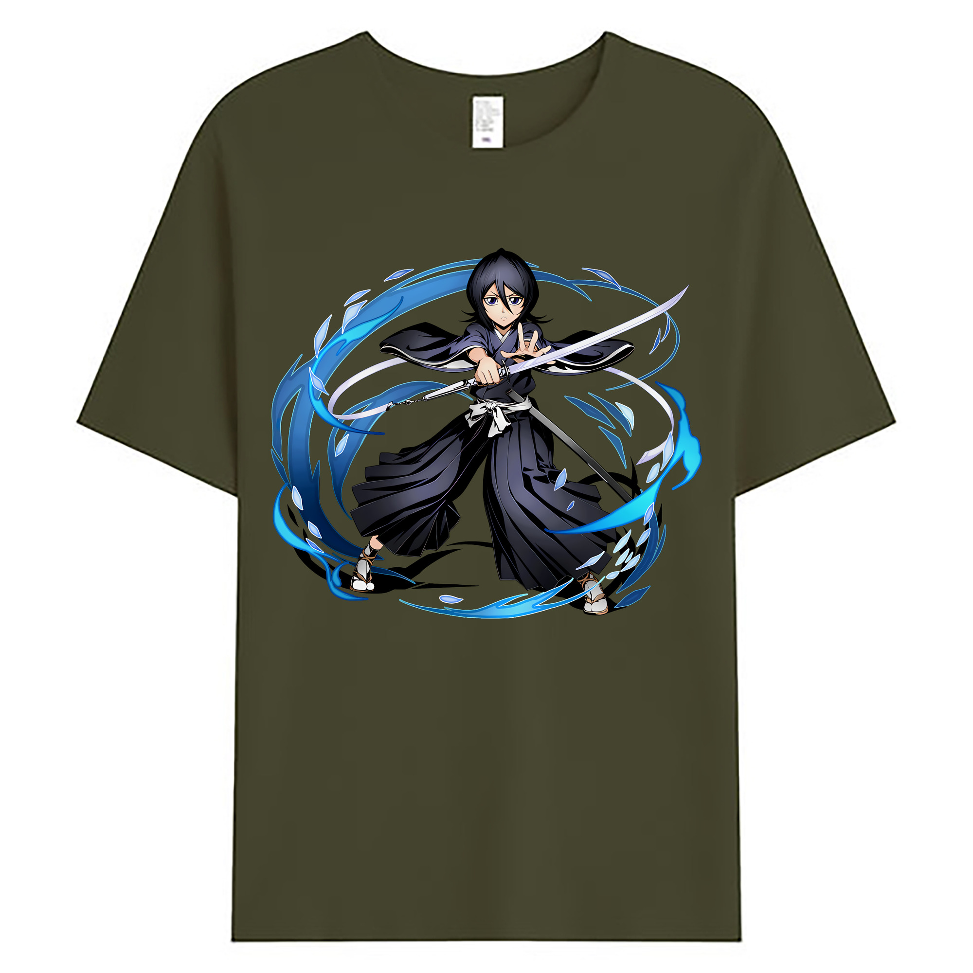 （画像用） ブリーチ 朽木ルキア BLEACH Kuchiki Rukia 綿100％ メンズ半袖Tシャツ｜肌触りやわらか＆通気性